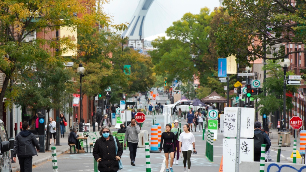Montreal pedestrian street