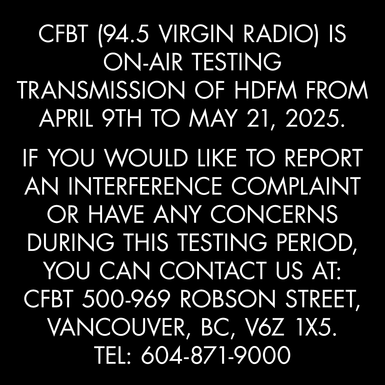 CFBT Transmission Testing