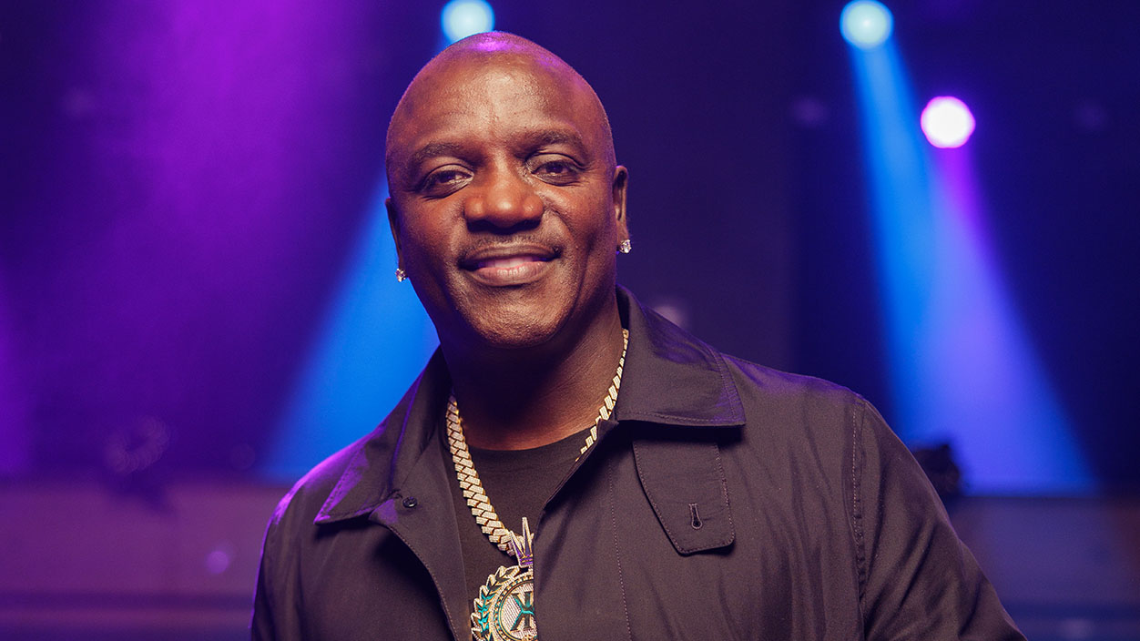 HOLLYWOOD, FLORIDA - APRIL 8: Akon on the set of "Hold The Umbrella" music video taping at DAER Nightclub in the Seminole Hard Rock Hotel & Casino on April 8, 2025 in Hollywood, Florida. (Photo by Alekandra London/Getty Images)