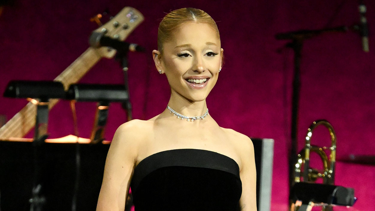 Ariana Grande at the Universal Pictures and Focus Features Presentation as part of CinemaCon 2025 held at The Colosseum on April 02, 2025 in Las Vegas, Nevada. (Photo by Gilbert Flores/Variety via Getty Images)