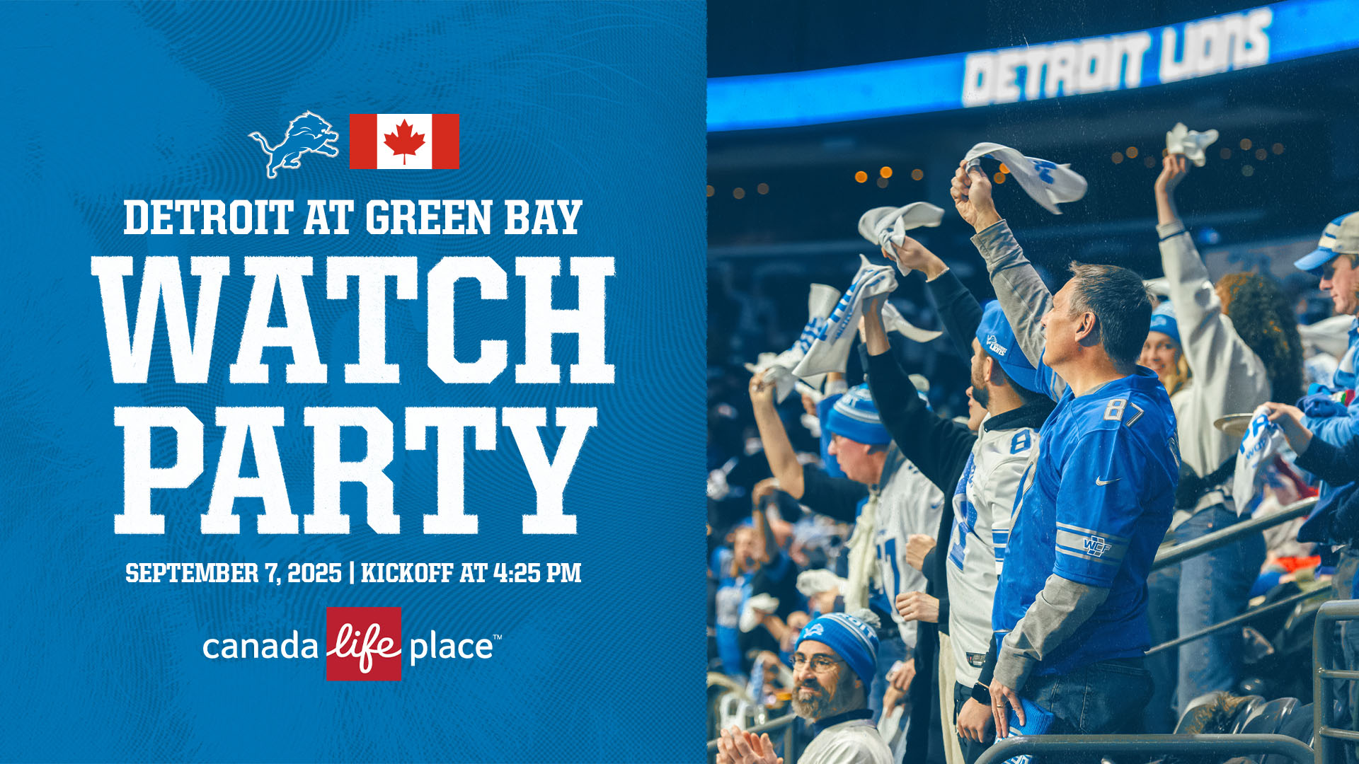Detroit Lions Watch Party 2025