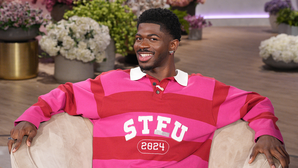 BURBANK, CALIFORNIA - March 27, 2025: Lil Nas X appears on "The Jennifer Hudson Show" airing May 8, 2025 in Burbank, California. Check your local listings for times. (Photo by Chris Haston/WBTV via Getty Images)
