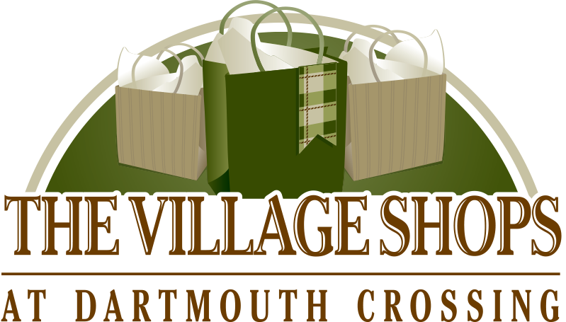 Green and brown gift bags. The Village Shops at Dartmouth Crossing